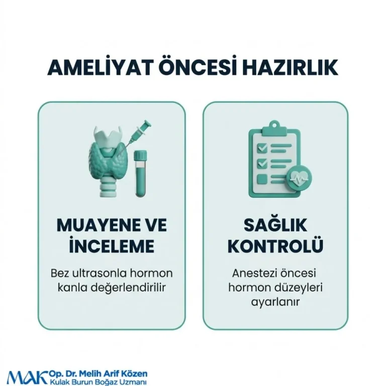 Alsancak Tiroidektomi ameliyati sonrasi iyilesme sureci Kadinlar Kulubu